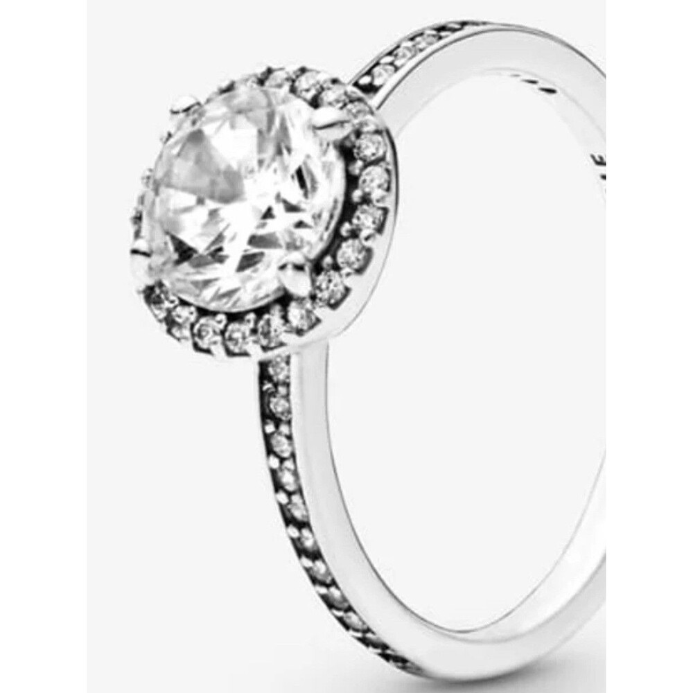 AUTHENTIC PANDORA CLASSIC ELEGANCE RING  SILVER HALO SIZE 58 (US 8.5 ) WITH BOX